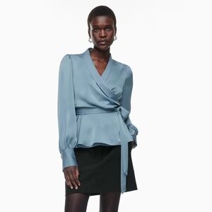 Baboon Hyde Satin Blouse in XS